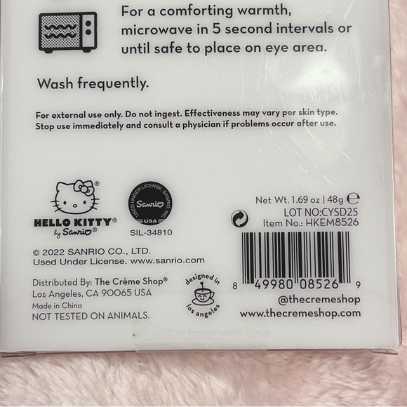Hello Kitty X Creme Shop Depuffing & Comforting Gel Eye Masks - Picture 5 of 6